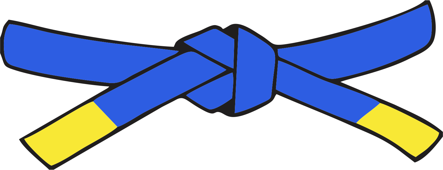 Faixa Azul Ponta Amarela